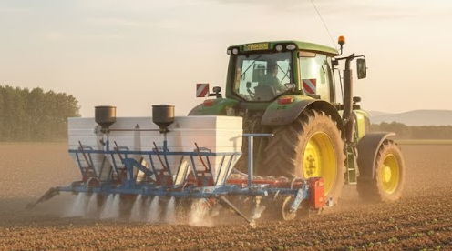 ABD-480 4-rijige aardappelmeststofstrooier voor tractortoepassingen